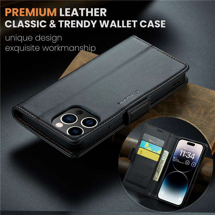 CaseMe Wallet RFID Blocking Magnetic Buckle Case