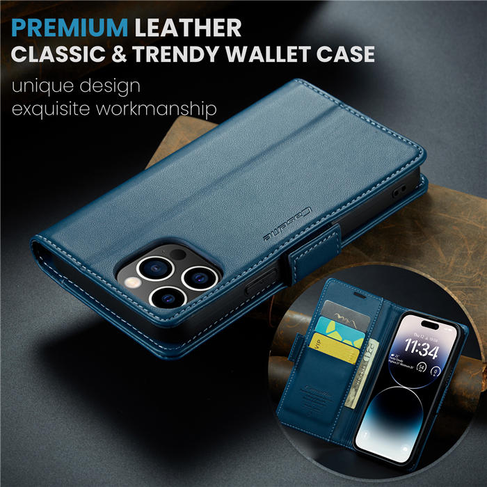 CaseMe Wallet RFID Blocking Magnetic Buckle Case