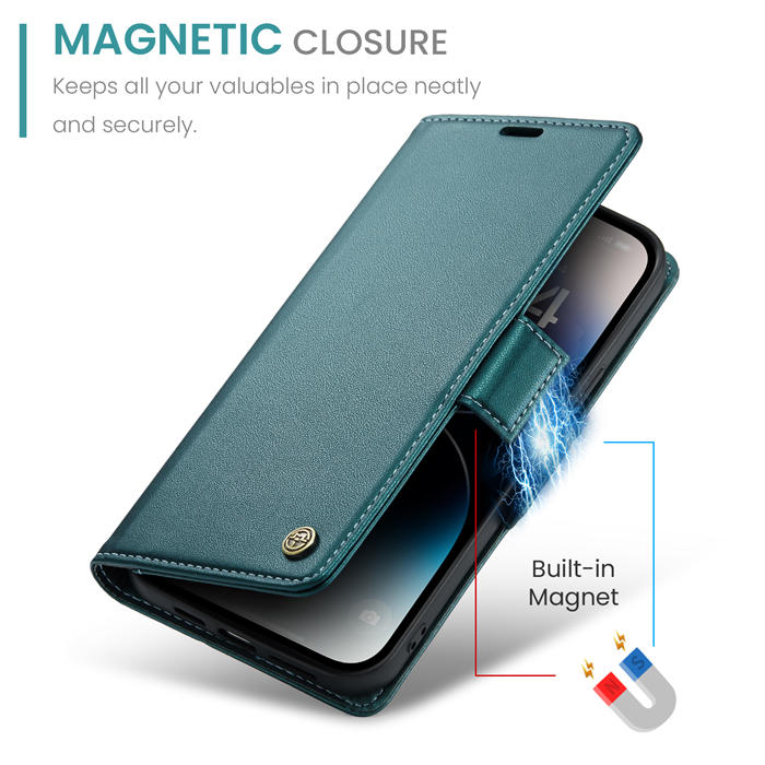 CaseMe Wallet RFID Blocking Magnetic Buckle Case