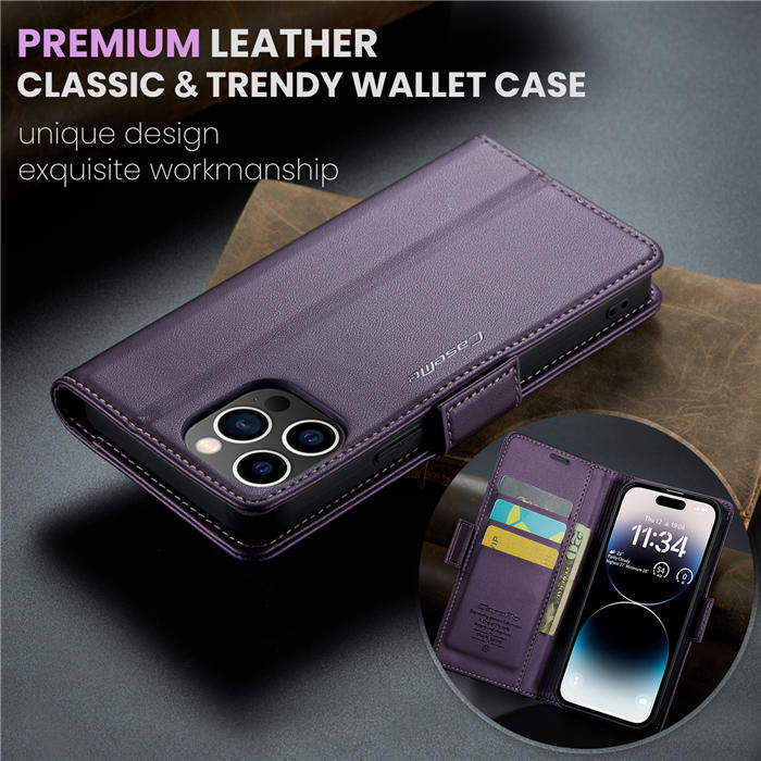 CaseMe Wallet RFID Blocking Magnetic Buckle Case