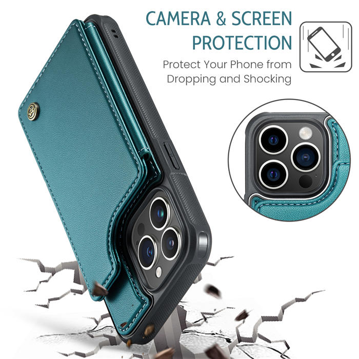 CaseMe iPhone 15 Pro Max RFID Blocking Card Holder Case