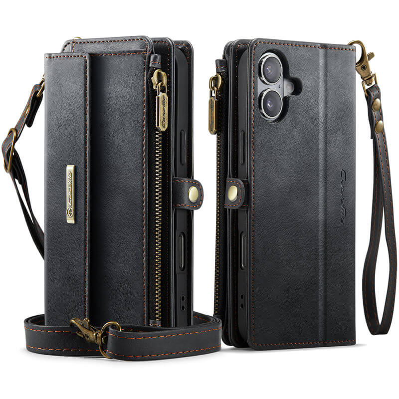 CaseMe iPhone 16 Crossbody Wallet Case