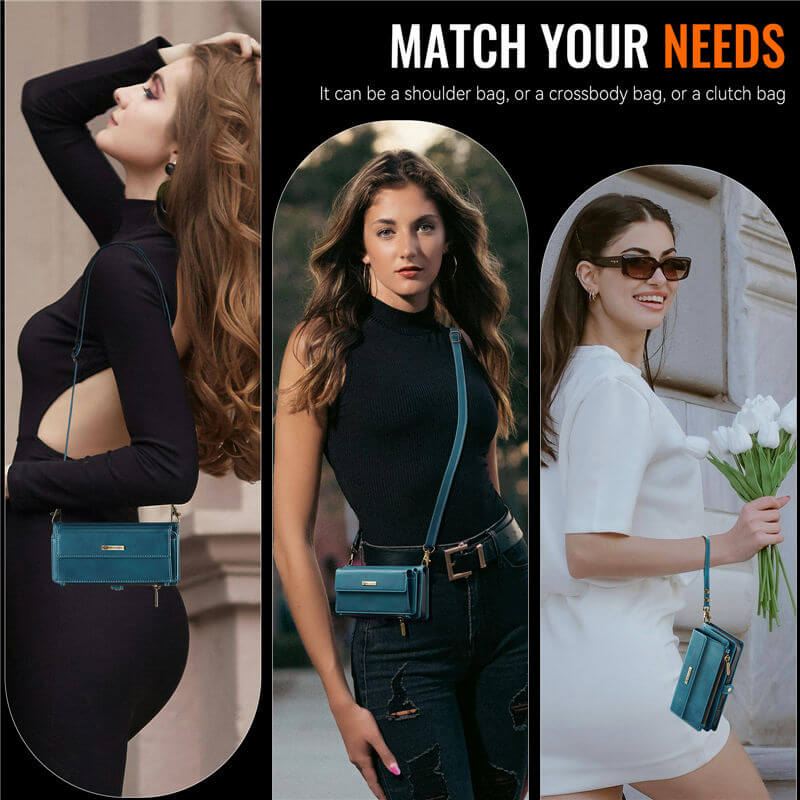 CaseMe iPhone 16 Crossbody Wallet Case