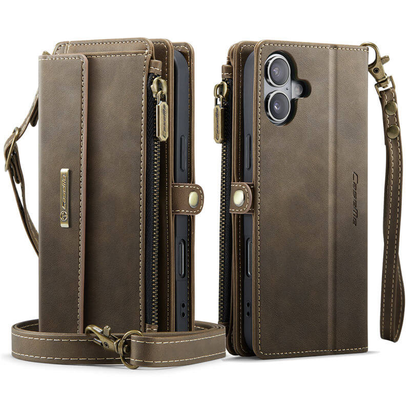 CaseMe iPhone 16 Plus Crossbody Wallet Case