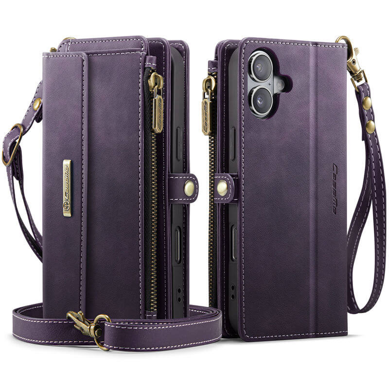 CaseMe iPhone 16 Crossbody Wallet Case