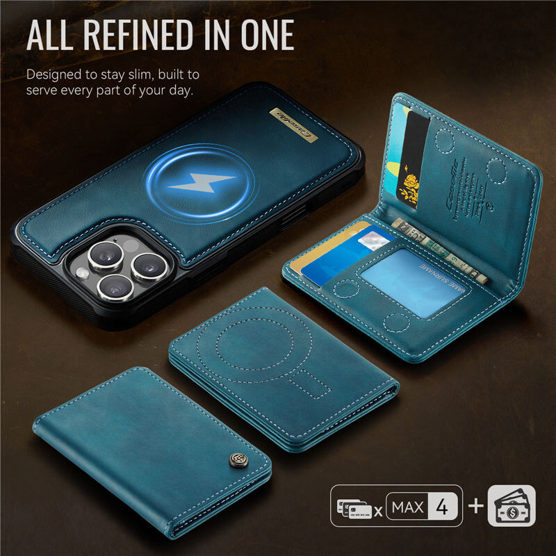 CaseMe iPhone 16 Pro 2-in-1 Detachable Magnetic Wallet Case
