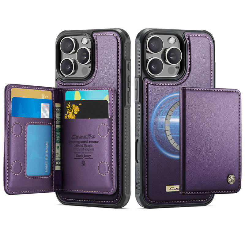 CaseMe iPhone 16 Pro 2-in-1 Detachable Magnetic Wallet Case