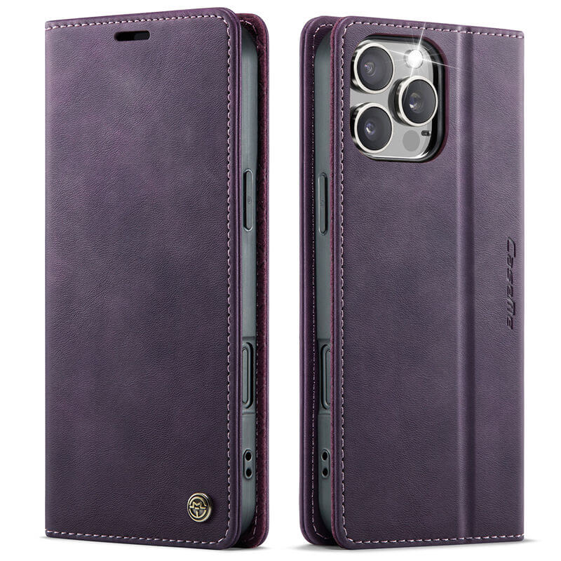 CaseMe iPhone 16 Pro Magnetic Wallet Case with RFID Blocking