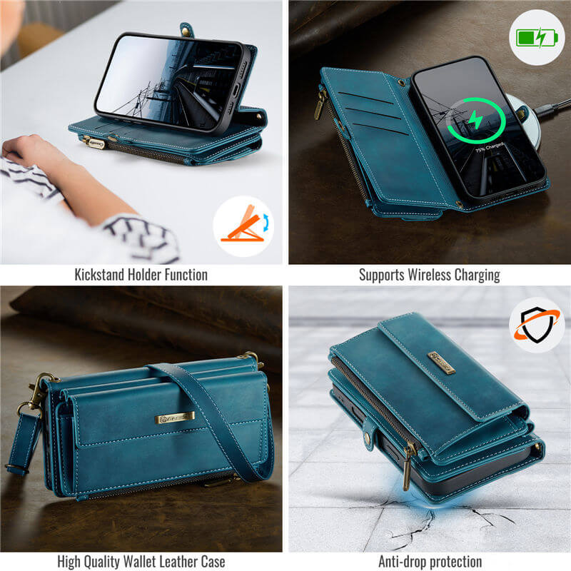 CaseMe iPhone 16 Pro Crossbody Wallet Case