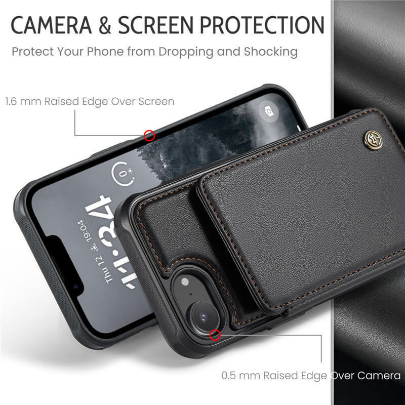 CaseMe iPhone 16e RFID Blocking Card Holder Case