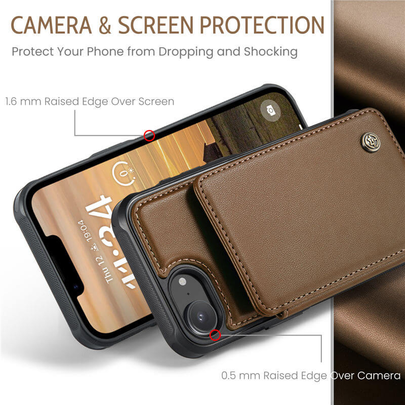 CaseMe iPhone 16e RFID Blocking Card Holder Case