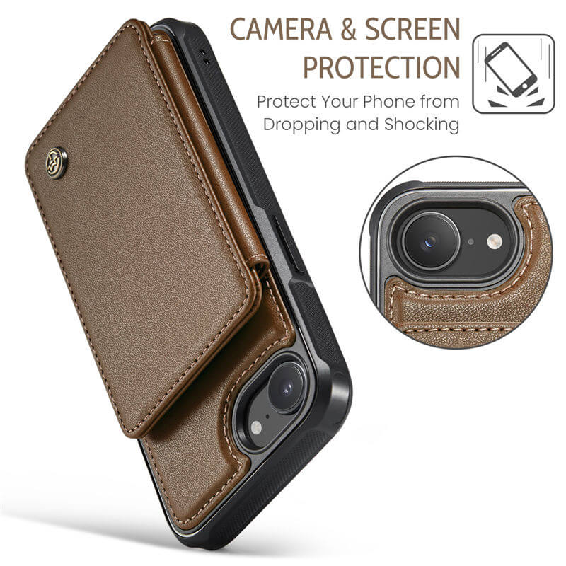 CaseMe iPhone 16e RFID Blocking Card Holder Case