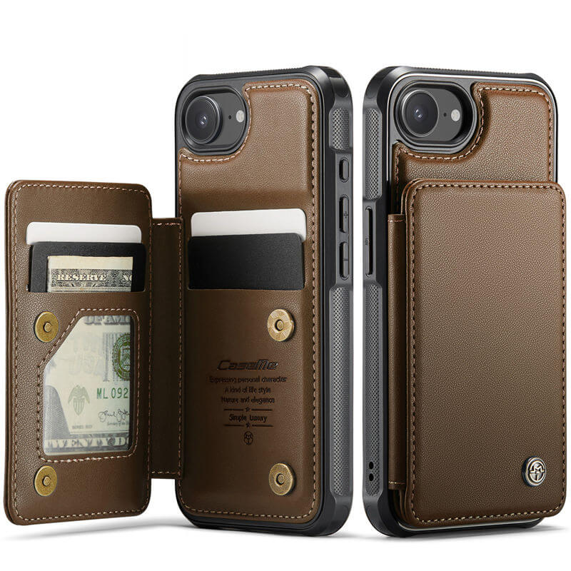 CaseMe iPhone 16e RFID Blocking Card Holder Case
