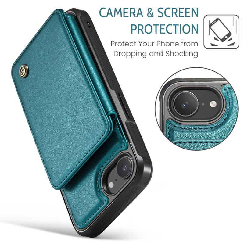 CaseMe iPhone 16e RFID Blocking Card Holder Case