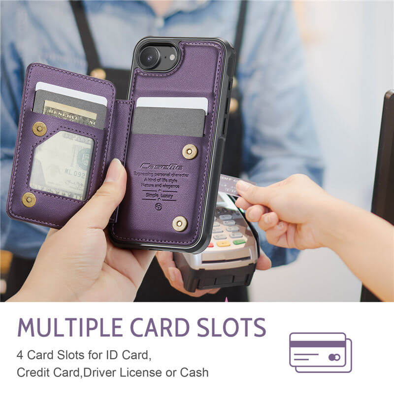 CaseMe iPhone 16e RFID Blocking Card Holder Case