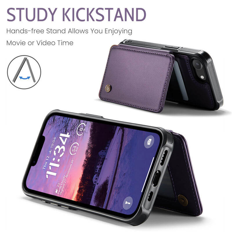 CaseMe iPhone 16e RFID Blocking Card Holder Case
