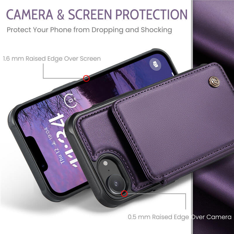 CaseMe iPhone 16e RFID Blocking Card Holder Case