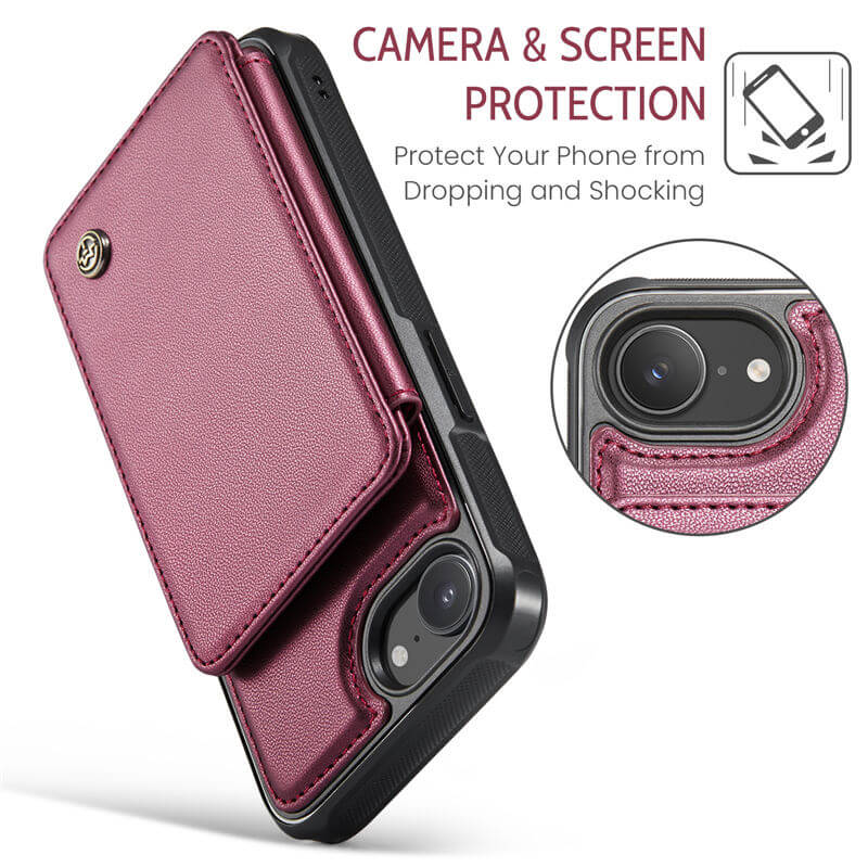 CaseMe iPhone 16e RFID Blocking Card Holder Case