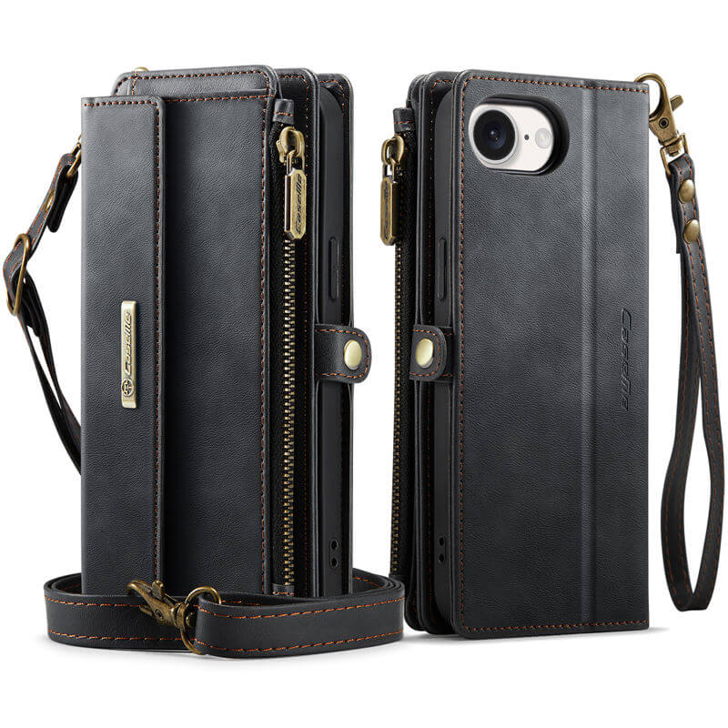 CaseMe iPhone 16e Crossbody Wallet Case
