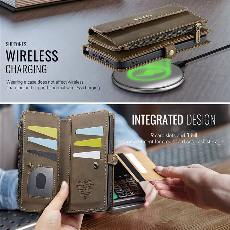 CaseMe iPhone 16e Crossbody Wallet Case