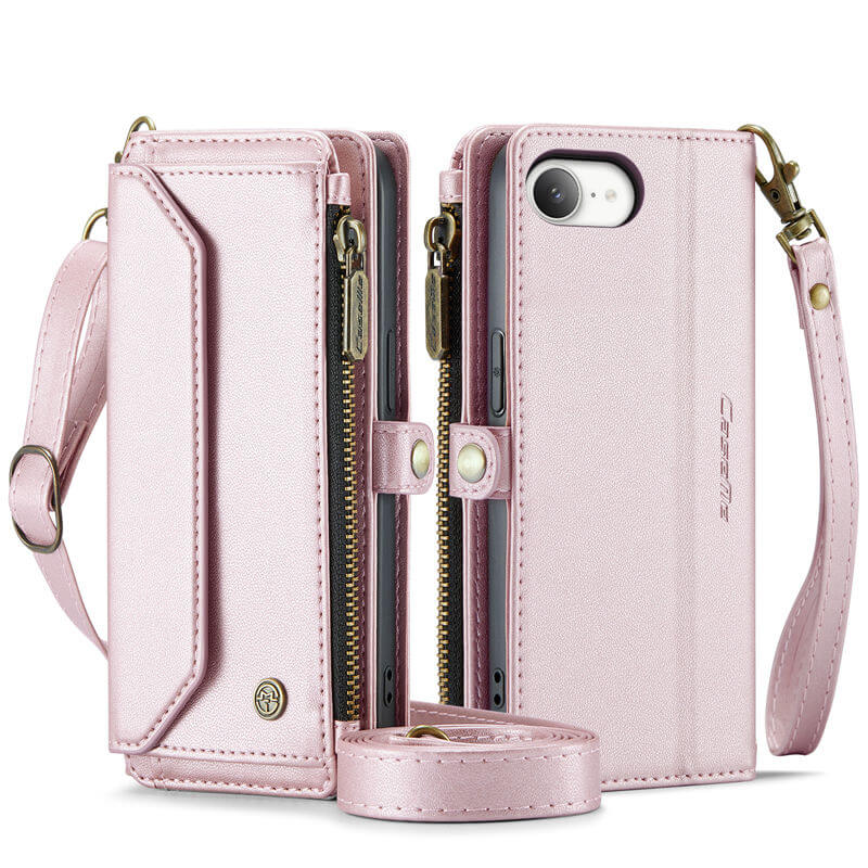 CaseMe iPhone 16e Wallet RFID Blocking Crossbody Phone Case