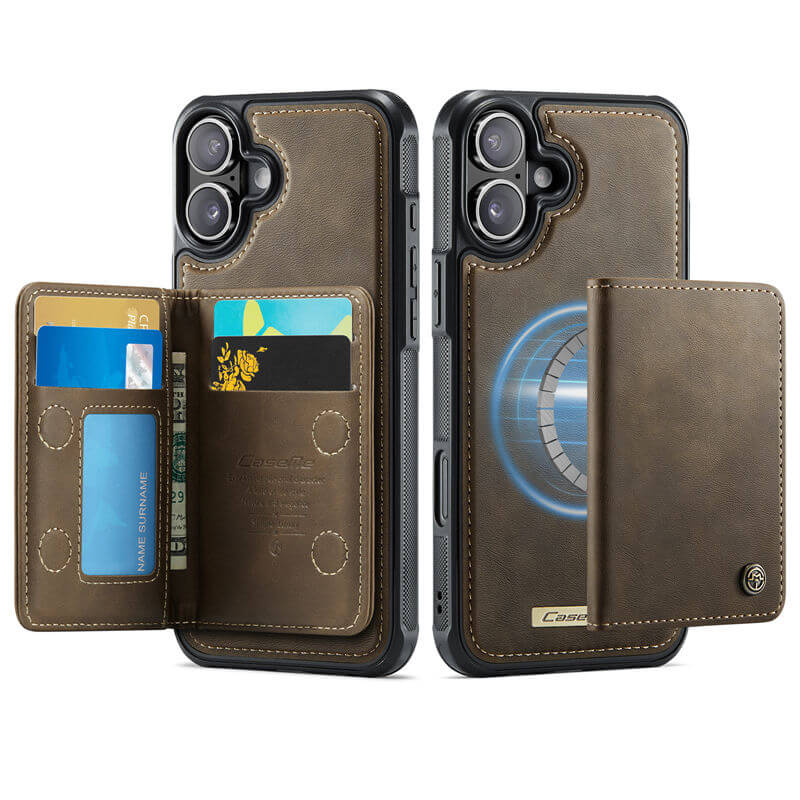 CaseMe iPhone 16 2-in-1 Detachable Magnetic Wallet Case