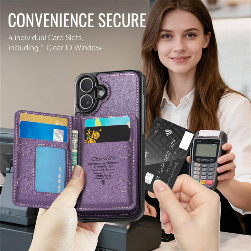 CaseMe iPhone 17 2-in-1 Detachable Magnetic Wallet Case