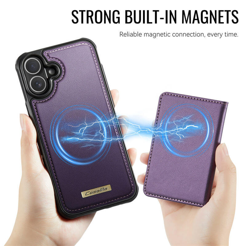 CaseMe iPhone 17 2-in-1 Detachable Magnetic Wallet Case