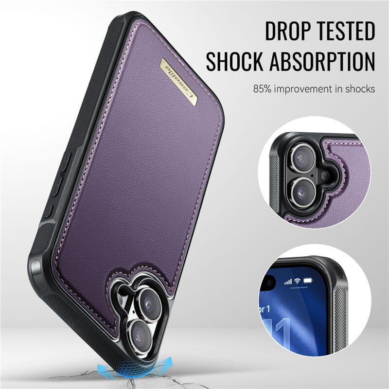 CaseMe iPhone 17 2-in-1 Detachable Magnetic Wallet Case