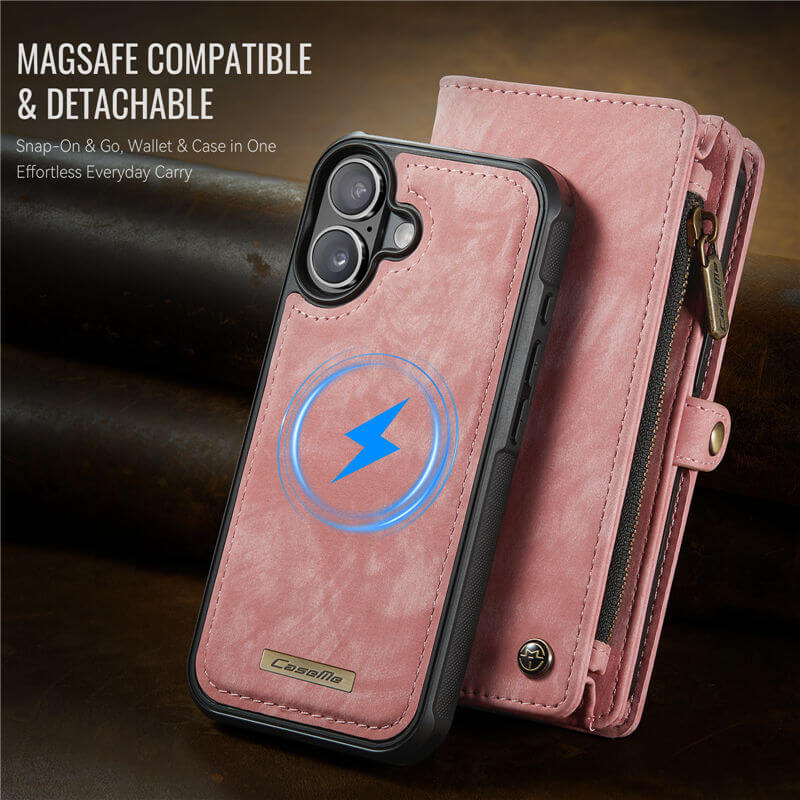 CaseMe iPhone 17 2-in-1 Magnetic RFID Wallet Case