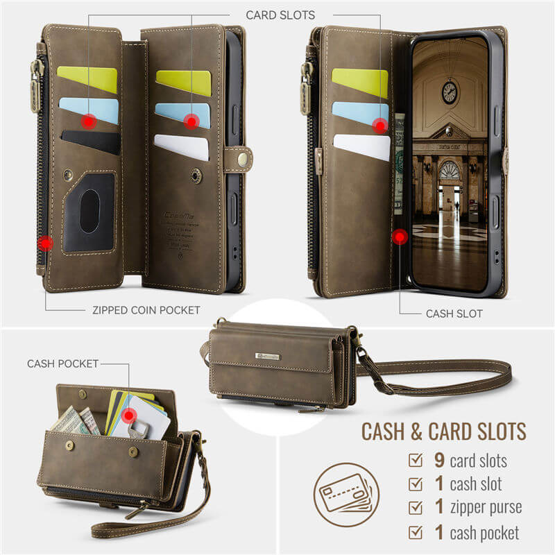 CaseMe iPhone Air Crossbody Wallet Case