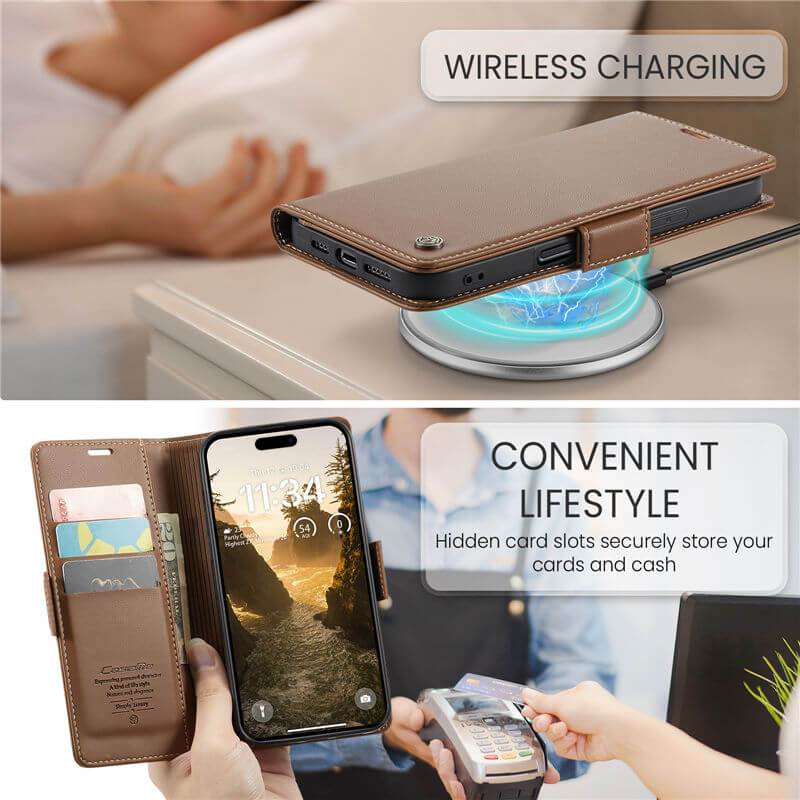 CaseMe iPhone Air Wallet RFID Blocking Case