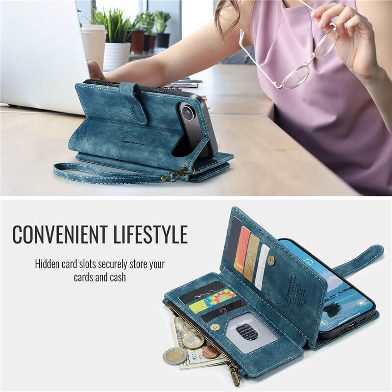 CaseMe iPhone Air Wallet Case with Wrist Strap