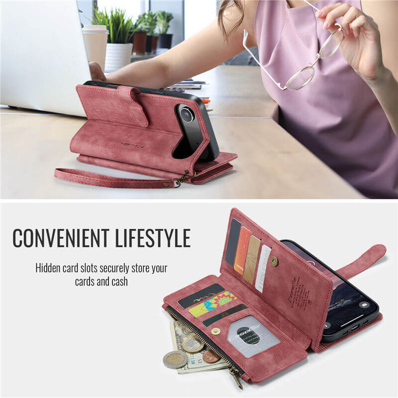 CaseMe iPhone Air Wallet Case with Wrist Strap