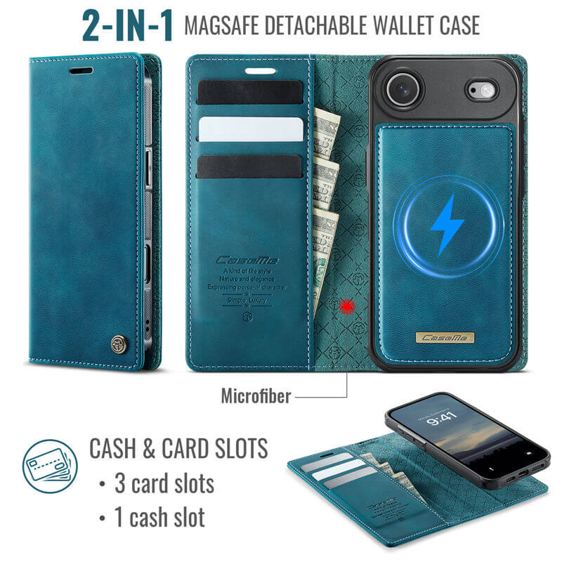 CaseMe iPhone Air 2-in-1 Magnetic Wallet Case