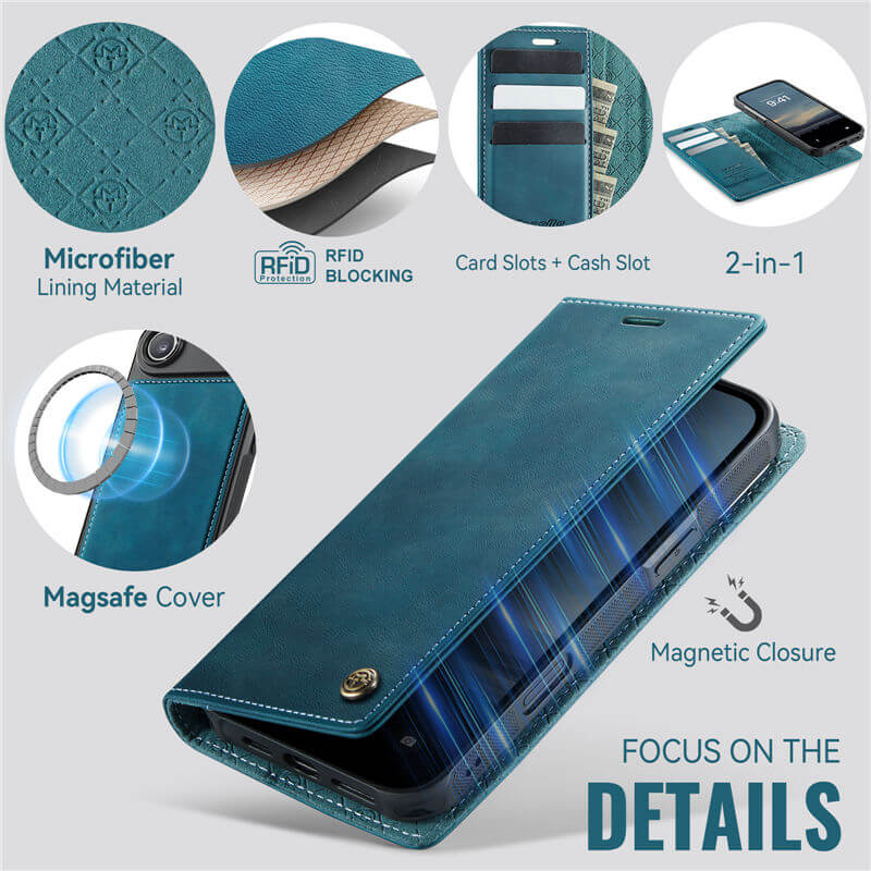 CaseMe iPhone Air 2-in-1 Magnetic Wallet Case