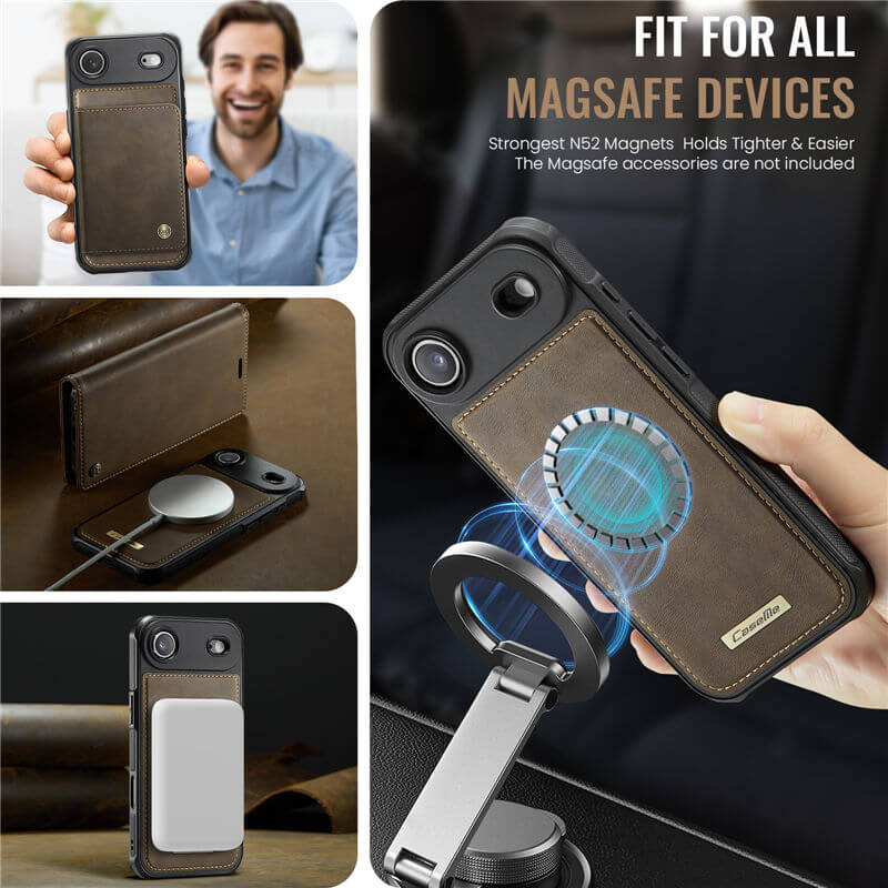 CaseMe iPhone Air 2-in-1 Magnetic Wallet Case