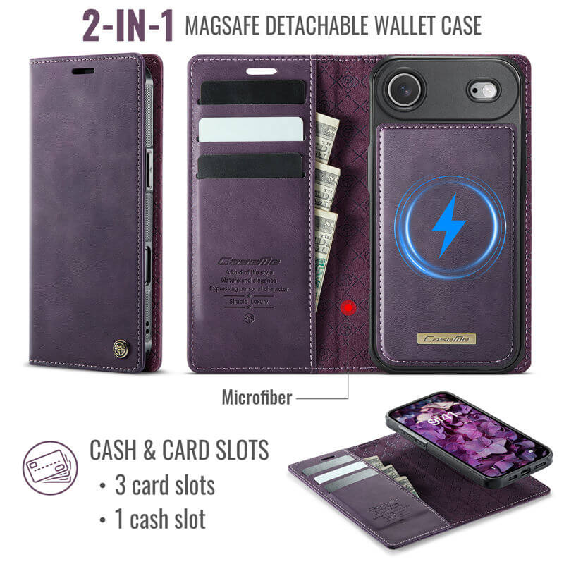 CaseMe iPhone Air 2-in-1 Magnetic Wallet Case