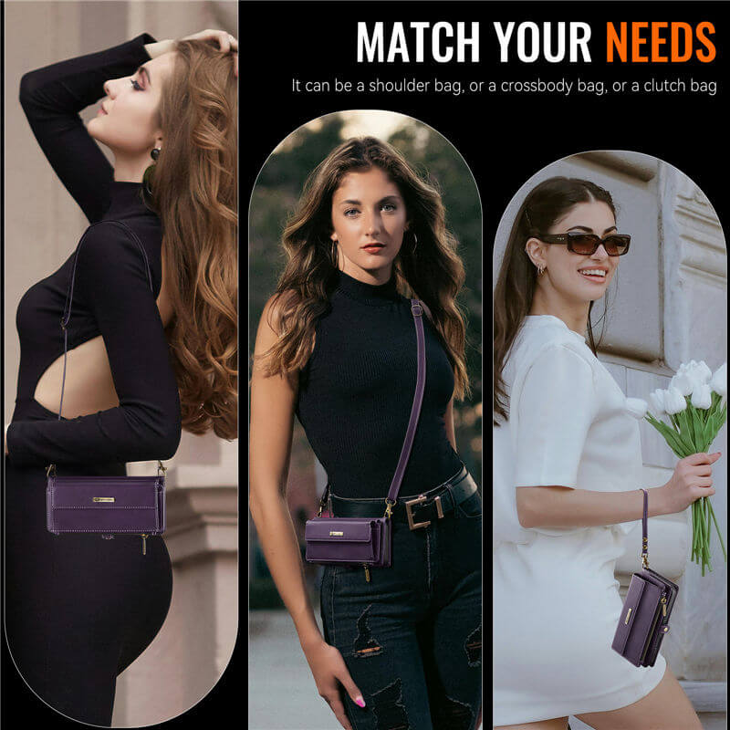 CaseMe iPhone 17 Pro Crossbody Wallet Case