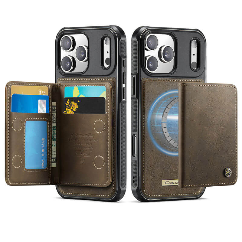 CaseMe iPhone 17 Pro 2-in-1 Detachable Magnetic Wallet Case