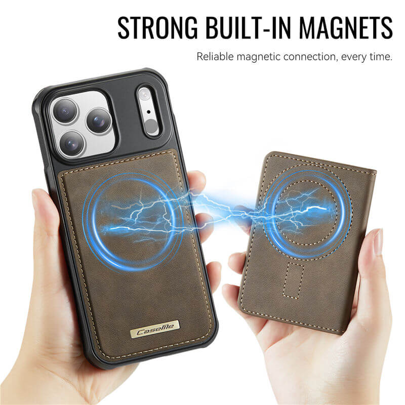 CaseMe iPhone 17 Pro 2-in-1 Detachable Magnetic Wallet Case