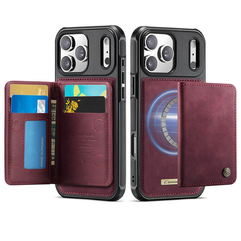 CaseMe iPhone 17 Pro Max 2-in-1 Detachable Magnetic Wallet Case