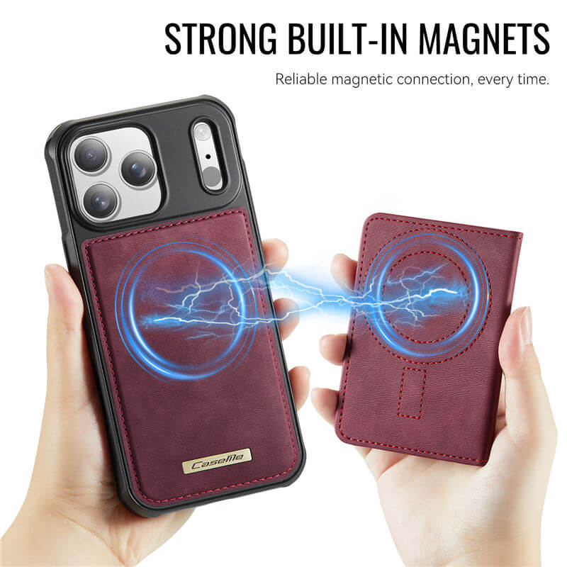 CaseMe iPhone 17 Pro Max 2-in-1 Detachable Magnetic Wallet Case