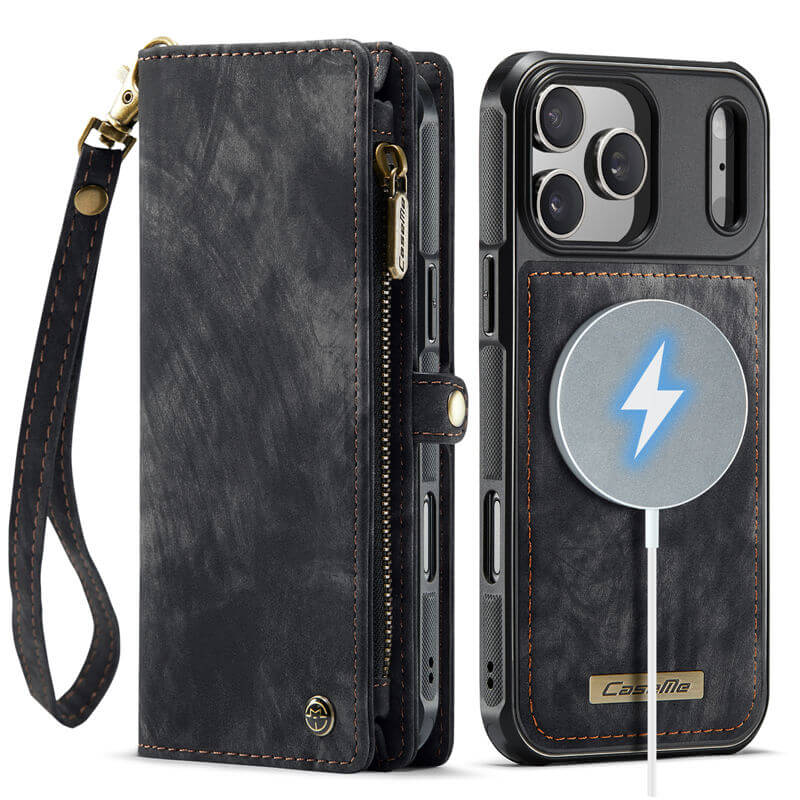 CaseMe iPhone 17 Pro Max 2-in-1 Magnetic RFID Wallet Case