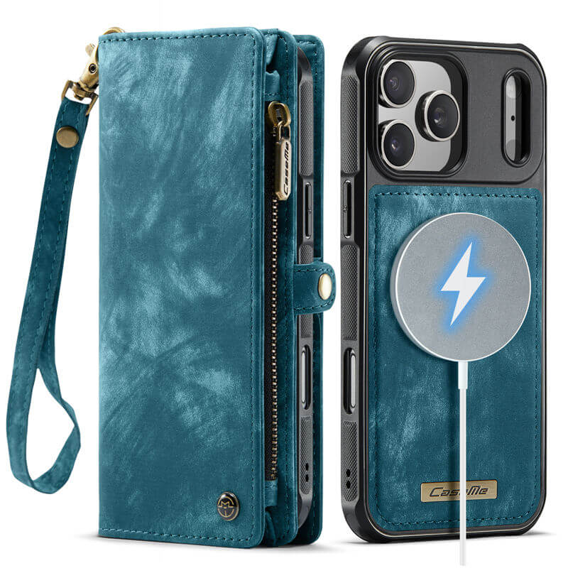 CaseMe iPhone 17 Pro 2-in-1 Magnetic RFID Wallet Case