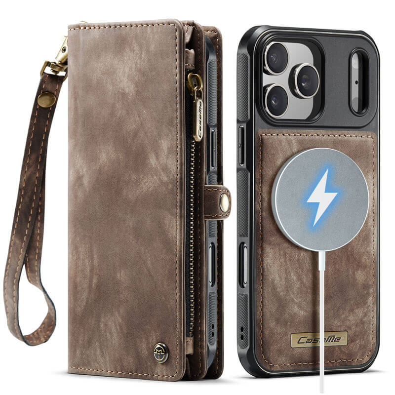 CaseMe iPhone 17 Pro Max 2-in-1 Magnetic RFID Wallet Case