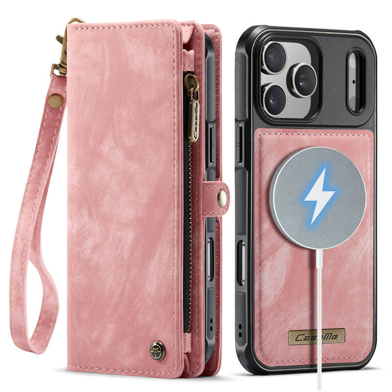 CaseMe iPhone 17 Pro Max 2-in-1 Magnetic RFID Wallet Case