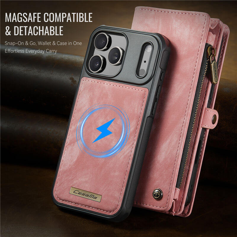 CaseMe iPhone 17 Pro Max 2-in-1 Magnetic RFID Wallet Case