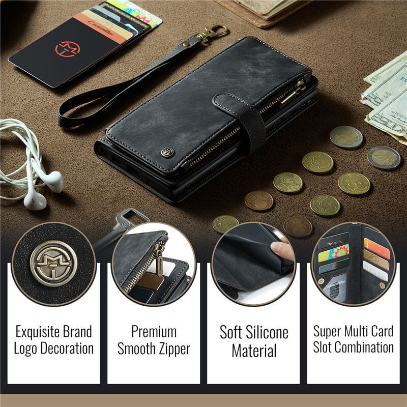 CaseMe iPhone 17 Pro Max Wallet Case with Wrist Strap