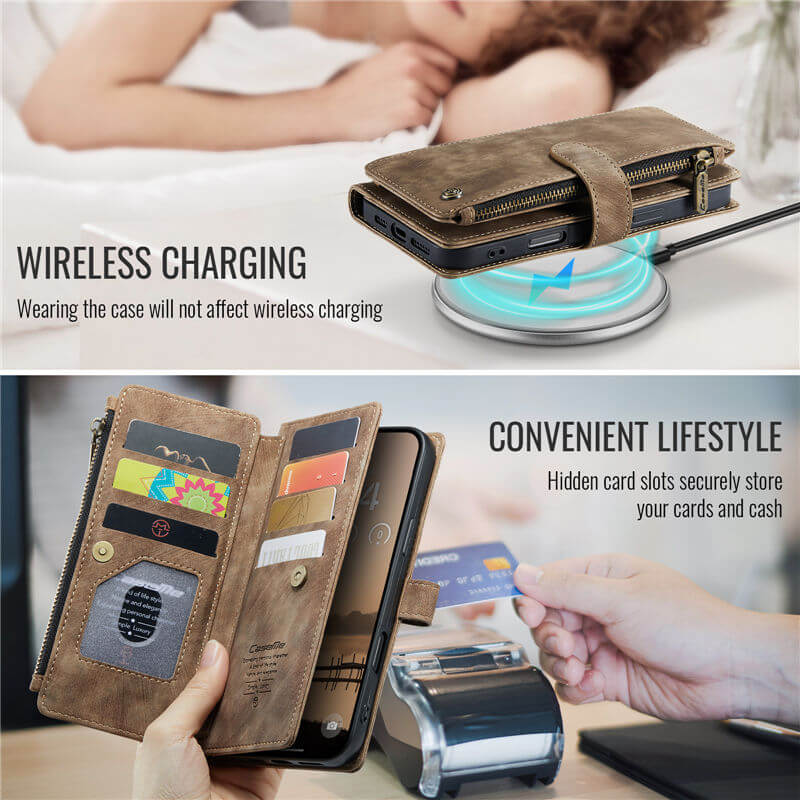 CaseMe iPhone 17 Pro Max Wallet Case with Wrist Strap